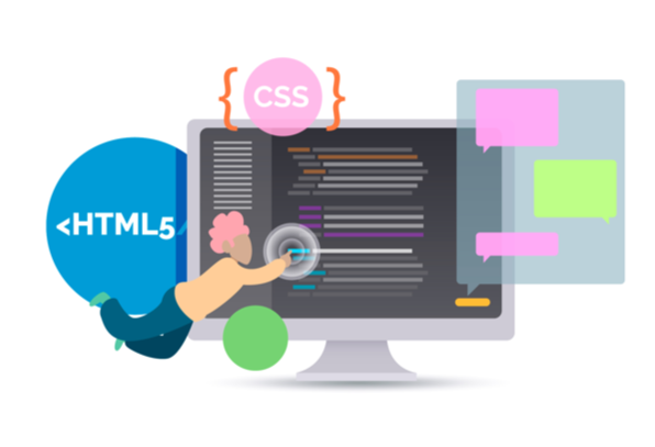 Web development illustration